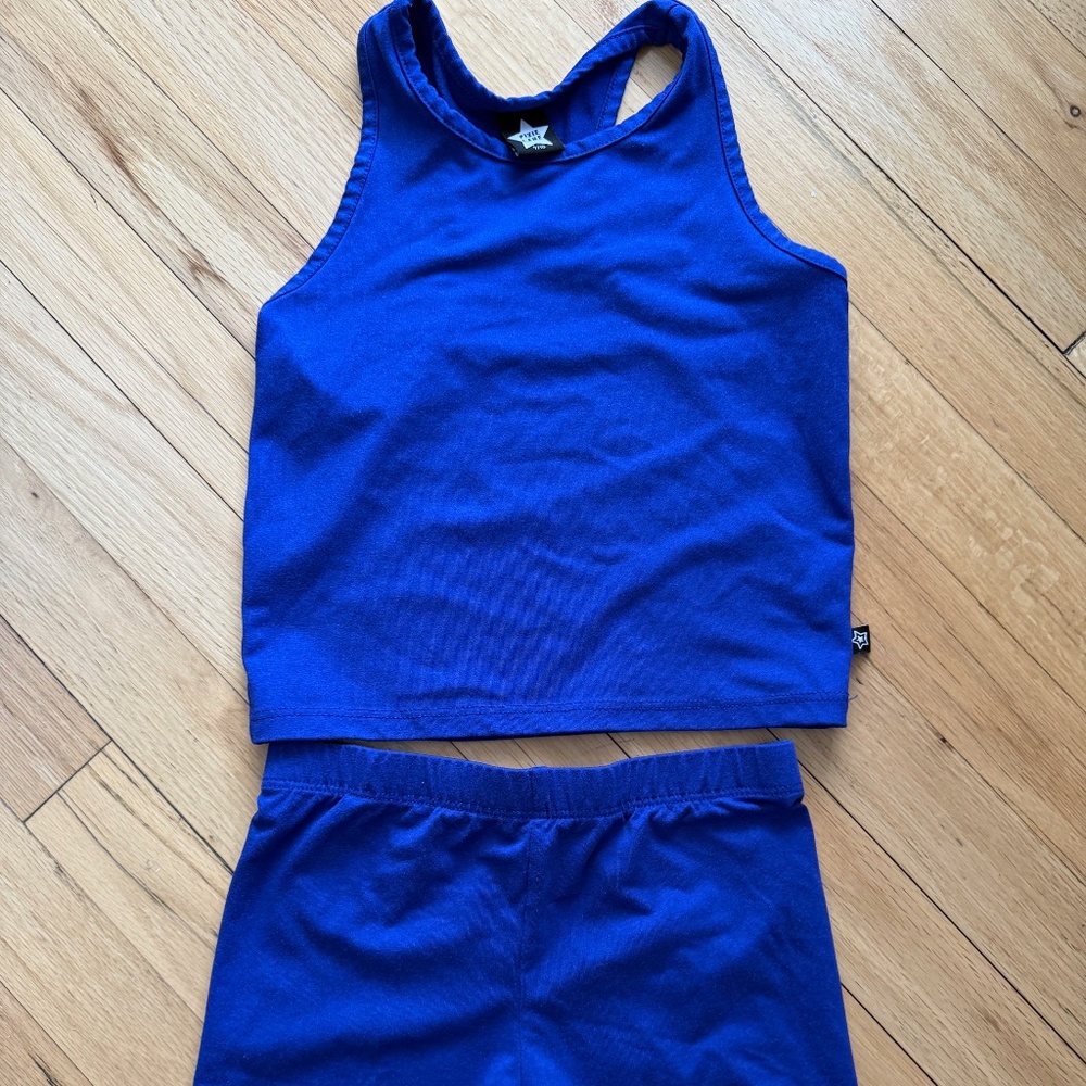 New PixieLane Girls 9/10 Blue Tumble Set